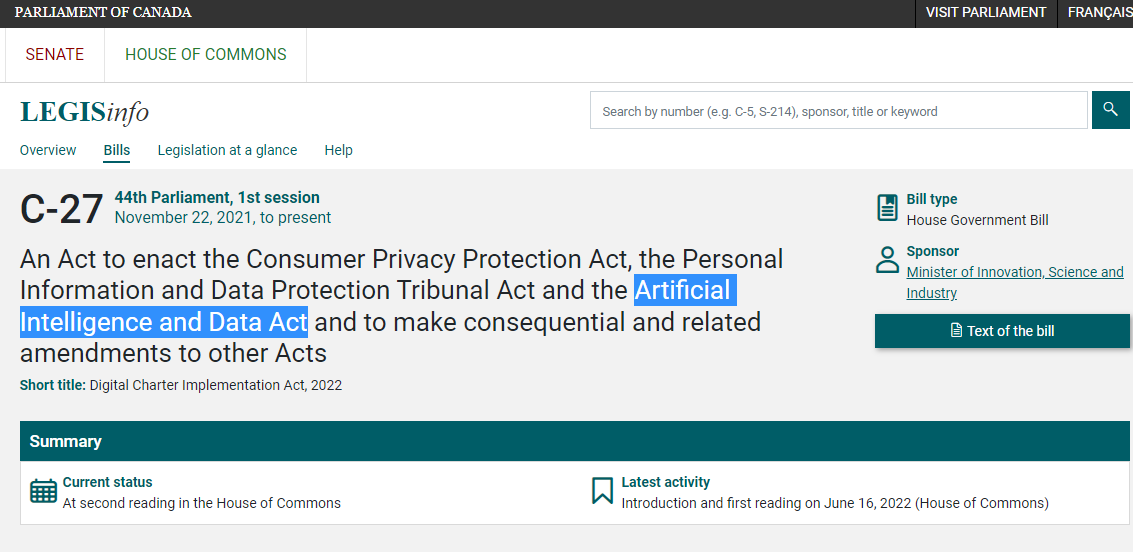 Bill C-27: Digital Charter Implementation Act Returns, With AI ...